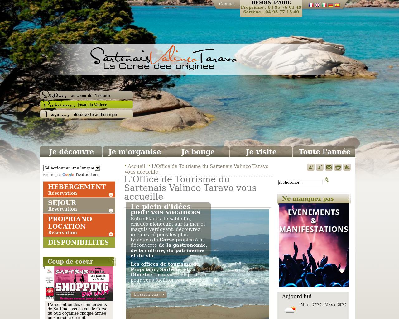 Office du Tourisme du Sartenais Valinco Taravo