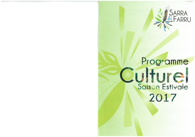 Programme culturel saison estivale 2017 Programme culturel saison estivale 2017