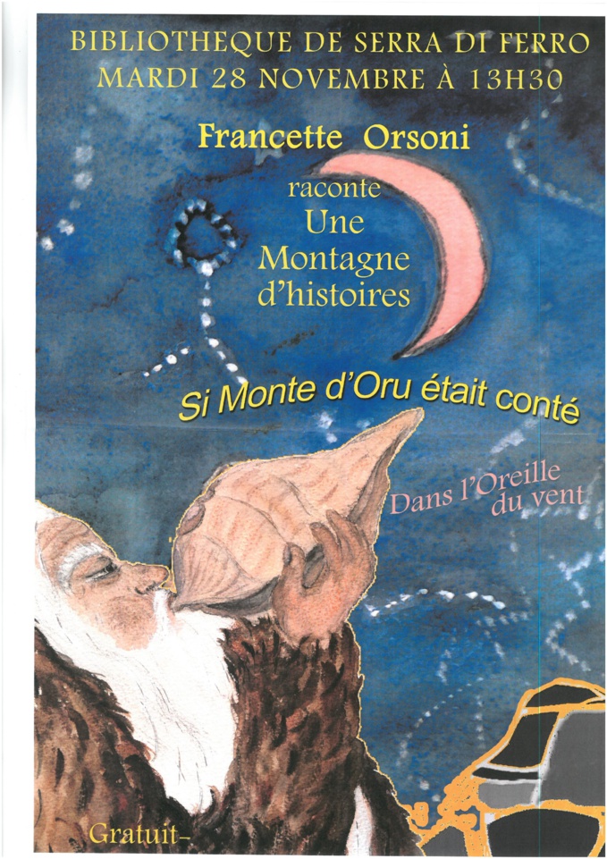 Francette Orsoni Raconte une Montagne d'histoires pour les enfants de 3 ans à 10 ans