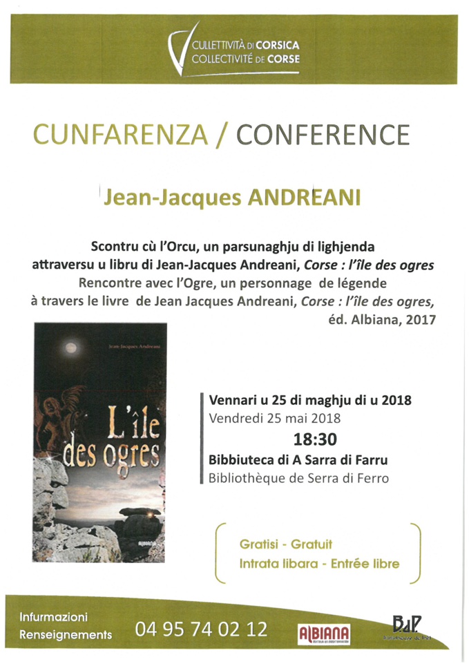 Conférence sur l'île des ogres de Jean-Jacques Andreani