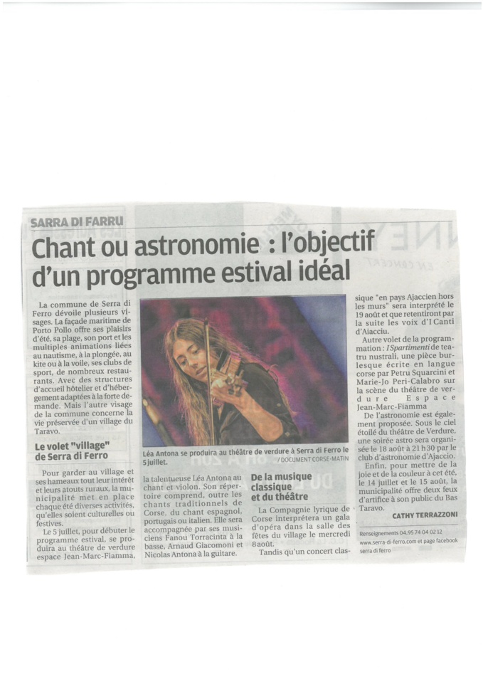Corse matin 3 juillet 2018 Corse matin 3 juillet 2018