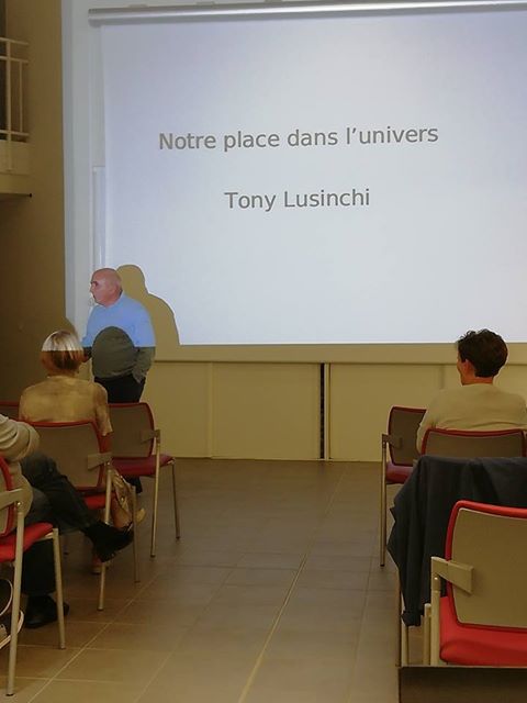 Conférence d'Antoine Lusinchi "Notre place dans l'univers" Conférence d'Antoine Lusinchi "Notre place dans l'univers"