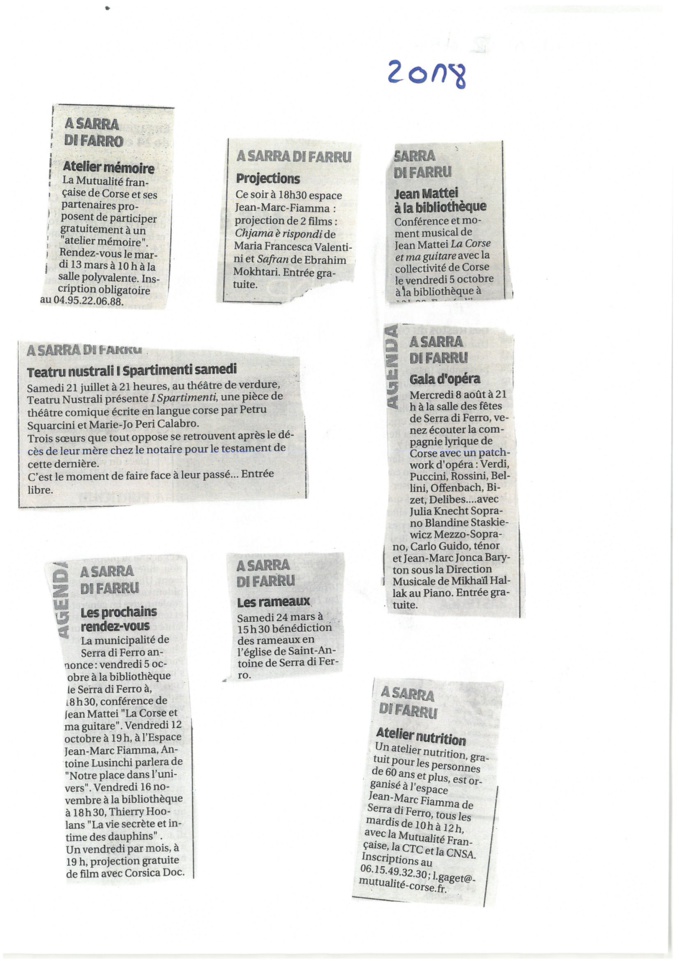 Corse matin de mai à novembre 2018 Corse matin de mai à novembre 2018