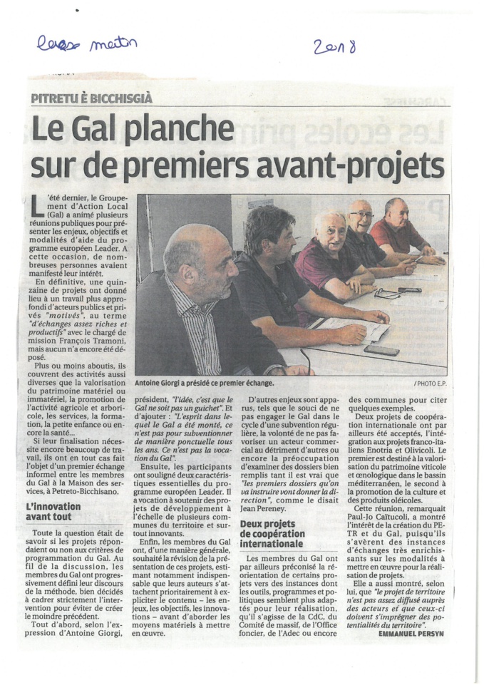 Corse matin de mai à novembre 2018 Corse matin de mai à novembre 2018