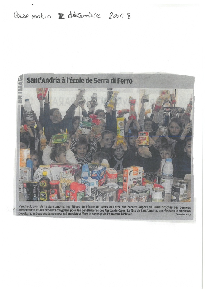 Corse matin de mai à novembre 2018 Corse matin de mai à novembre 2018