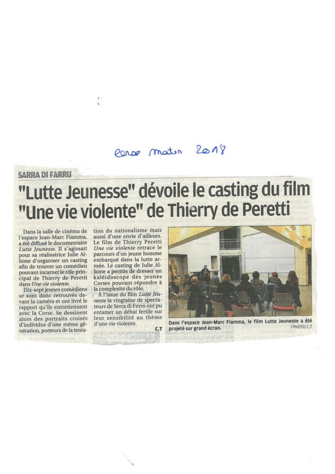 Corse matin de mai à novembre 2018 Corse matin de mai à novembre 2018