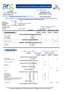 Contrôle sanitaire des eaux destinées à la consommation humaine Contrôle sanitaire des eaux destinées à la consommation humaine