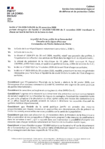 Arrêté préfectoral n° 2A-2020-11-25-012 Arrêté préfectoral n° 2A-2020-11-25-012
