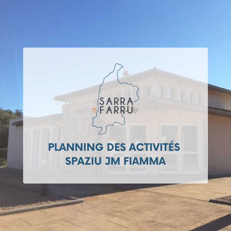 Planning des activités - Spaziu JM FIAMMA