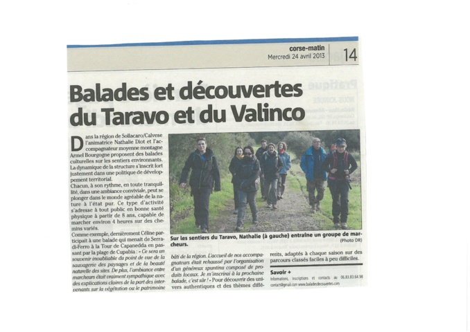 Balades et découvertes Taravo-Valinco Balades et découvertes Taravo-Valinco