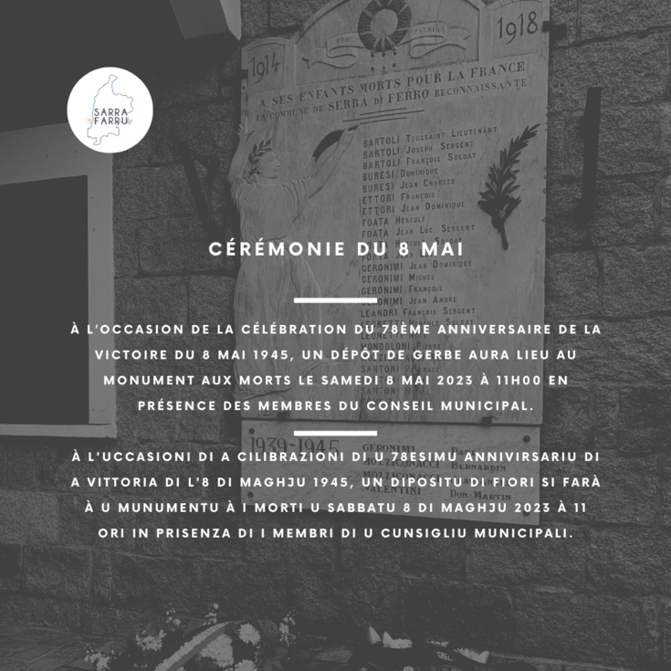 💐 CÉRÉMONIE DU 8 MAI 💐