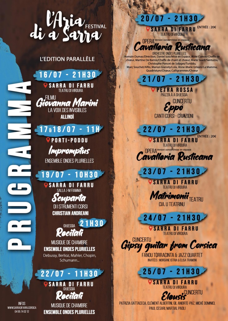 L'ARIA DI A SARRA - 4. FESTIVAL 2023 🎵 L'ARIA DI A SARRA - 4. FESTIVAL 2023 🎵