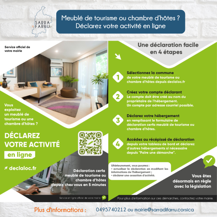 Déclaration meublé de tourisme et chambre d'hôtes 🏠 Déclaration meublé de tourisme et chambre d'hôtes 🏠