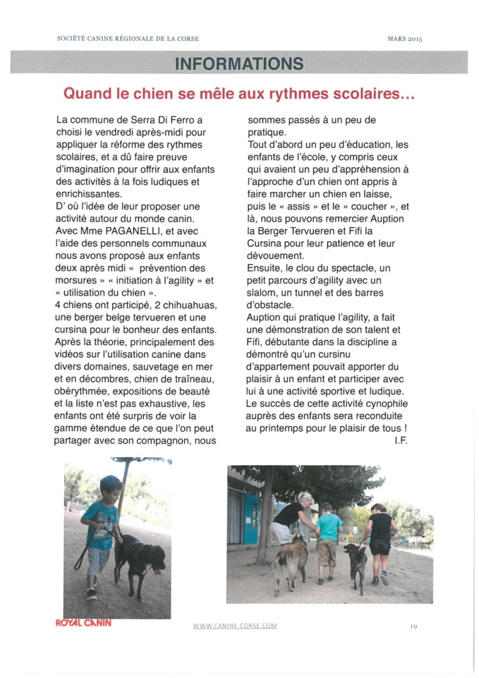 AGILITY AUX RYTHMES SCOLAIRES DE SERRA DI FERRO AGILITY AUX RYTHMES SCOLAIRES DE SERRA DI FERRO