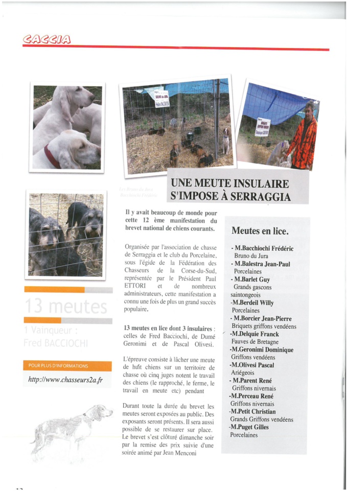 UNE MEUTE INSULAIRE A SERRAGGIA  UNE MEUTE INSULAIRE A SERRAGGIA