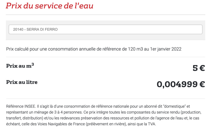 Demande d'abonnement & tarifs de l'eau potable Demande d'abonnement & tarifs de l'eau potable