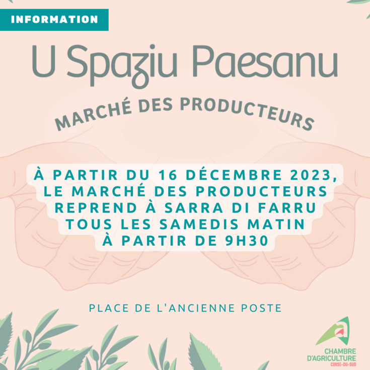 Spaziu Paesanu : marché des producteurs Spaziu Paesanu : marché des producteurs