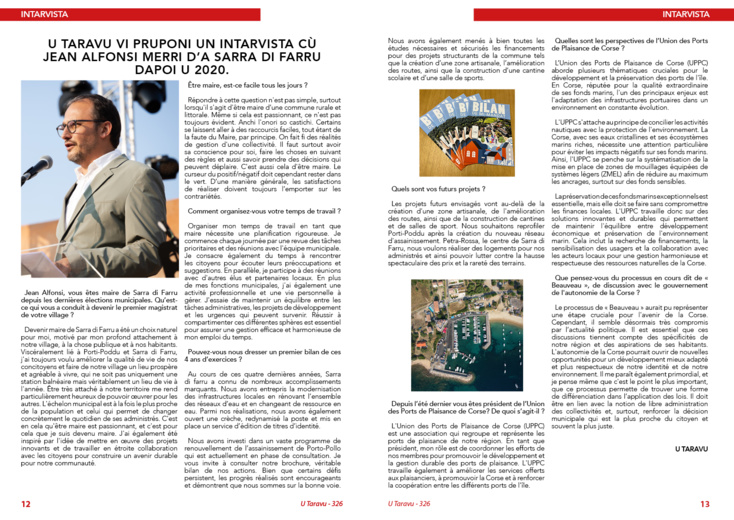 Article du journal U TARAVU - Juillet 2024 Article du journal U TARAVU - Juillet 2024