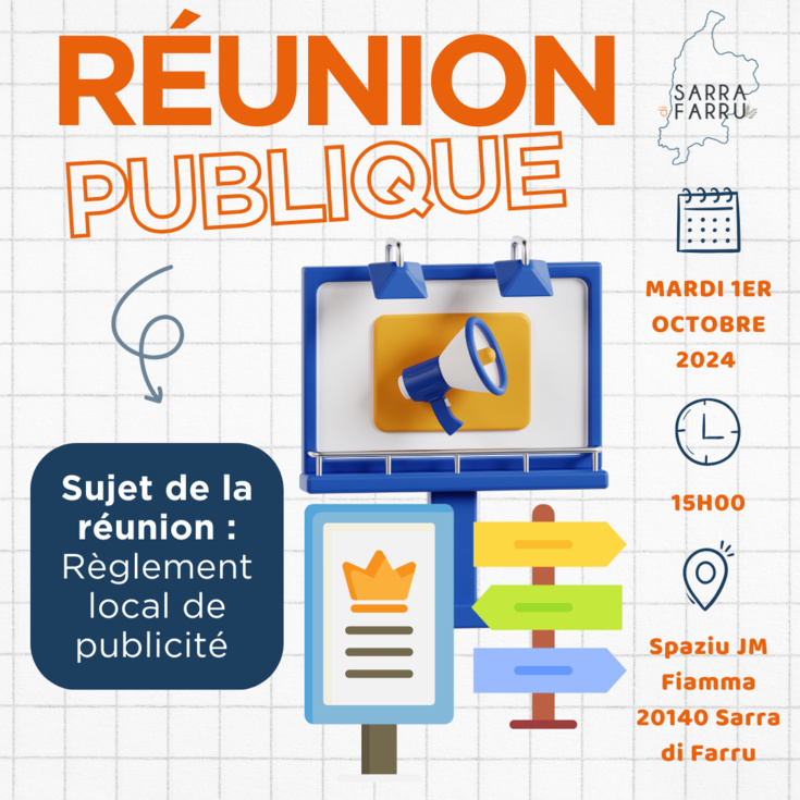 Règlement local de publicité - Réunion publique Règlement local de publicité - Réunion publique
