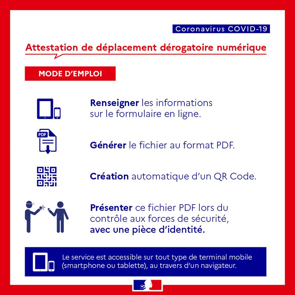Covid-19 célulle d'écoute régionale et attestation deplacement dérogatoire numérique Covid-19 célulle d'écoute régionale et attestation deplacement dérogatoire numérique