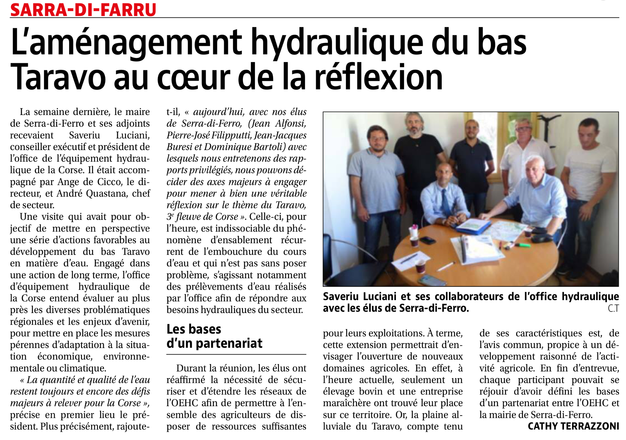 Corse matin Cathy Terrazzoni juin 2020