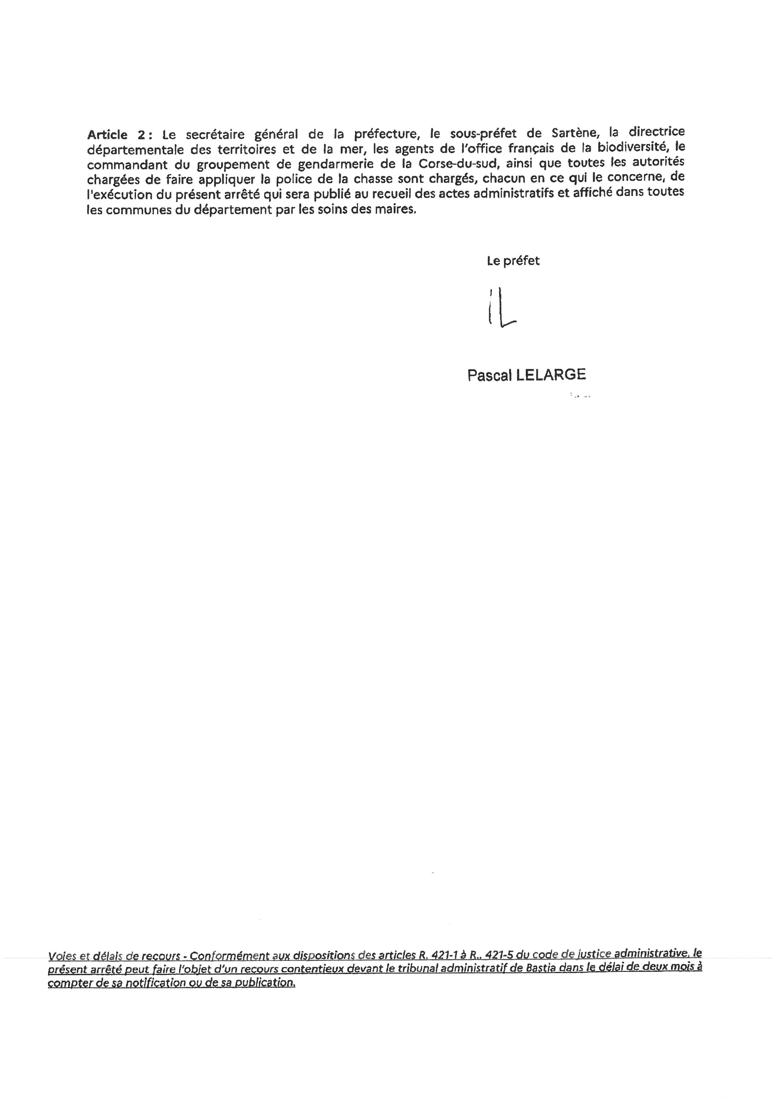 Arrêté 2A-2021-01-08-001 du 08/01 2020 portant modification de l'arrêté préfectorale 2A-2020-07-10-002 du 10/07/2020 Arrêté 2A-2021-01-08-001 du 08/01 2020 portant modification de l'arrêté préfectorale 2A-2020-07-10-002 du 10/07/2020