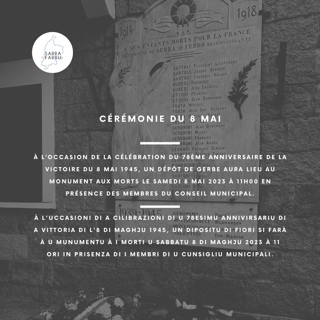 💐 CÉRÉMONIE DU 8 MAI 💐