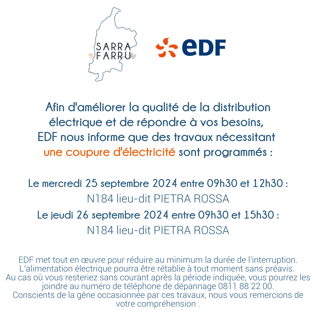 COUPURES D'ÉLECTRICITÉ