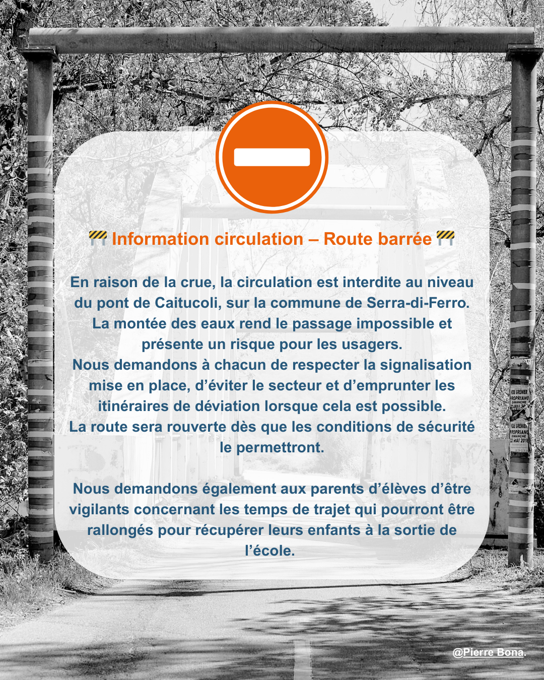 🚧 Information circulation – Route barrée 🚧