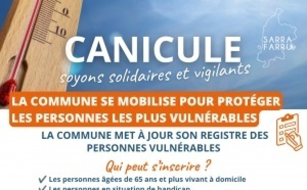 Mise à jour du registre des personnes vulnérables 