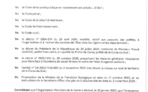 Arrêté n° 2A-2020-11-06-003 modifiant l'arrêté n° 2A-2020-11-02-008 du 02/11/2020 interdisant la chasse sur tout le territoire de la Corse du Sud  Arrêté n° 2A-2020-11-06-003 modifiant l'arrêté n° 2A-2020-11-02-008 du 02/11/2020 interdisant la chasse sur tout le territoire de la Corse du Sud