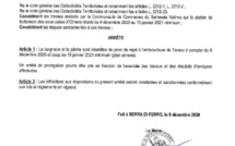  Arrêté interdisant la baignade et la pêche au droit du rejet a l'embouchure du taravu