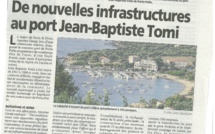 ARTICLE DE CATHY TERRAZZONI DU 1 JUILLET 2015 SUR  INAUGURATION DU PORT DE PORTO POLLO